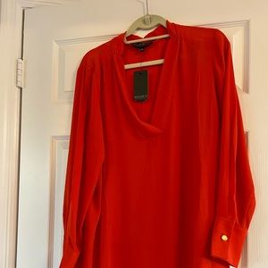 NWT ELOQUII orange long sleeve tunic size 18